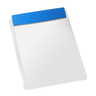 White, blue