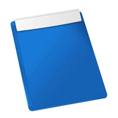 A4 clipboard with pen holder - Blue, white