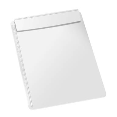 A4 clipboard with pen holder - White, white