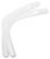 Kunststof boemerang 41 cm - Wit
