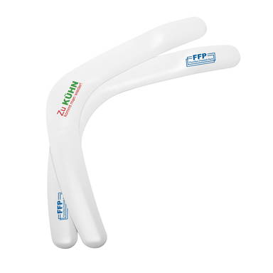 Kunststoff-Bumerang 41 cm - Weiß