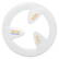 Frisbee boomerang design 25 cm - Blanc