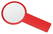Platte loep - Rood