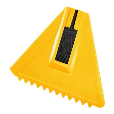 Eiskratzer mit Reifenprofiltiefenmesser - Schwarz, gelb