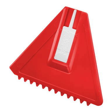 Eiskratzer mit Reifenprofiltiefenmesser - Weiß, rot