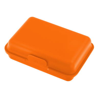 Kunststof lunchbox 15 x 10 x 5 cm - Oranje