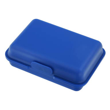Kunststof lunchbox 15 x 10 x 5 cm - Blauw