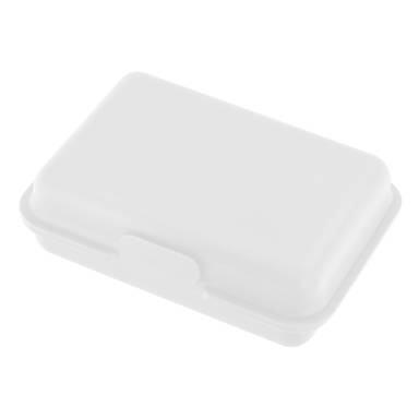 Kunststof lunchbox 15 x 10 x 5 cm - Wit