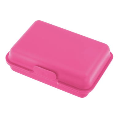Kunststof lunchbox 15 x 10 x 5 cm - Fuchsia