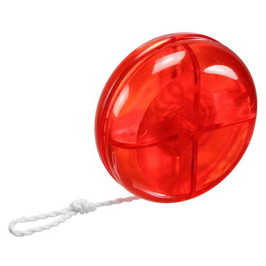 Klassieke JoJo 55 mm - Rood-transparant