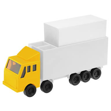Memobox truck 180 x 44 x 103 mm - Yellow, white