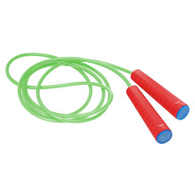 Plastic jump rope - Red, blue, neon green