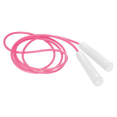 Plastic jump rope - White, white, fuchsia