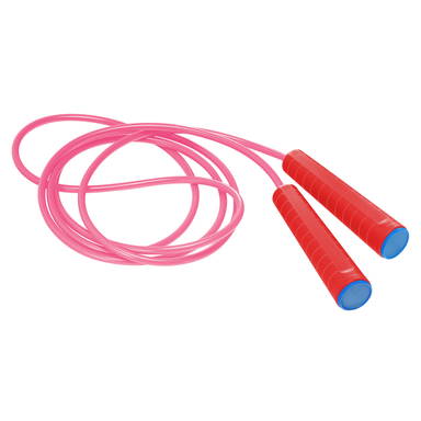 Plastic jump rope - Red, blue, fuchsia