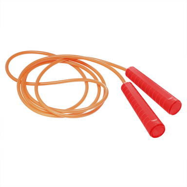 Plastic jump rope - Red, red, neon orange