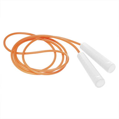 Plastic jump rope - White, white, neon orange