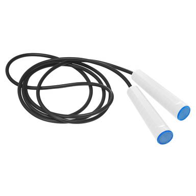 Plastic jump rope - White, blue, black