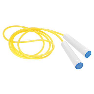 Plastic jump rope - White, blue, neon yellow