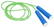 Kunststof springtouw - Blauw, wit, neongroen
