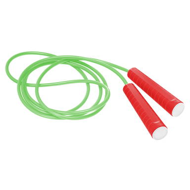 Plastic jump rope - Red, white, neon green