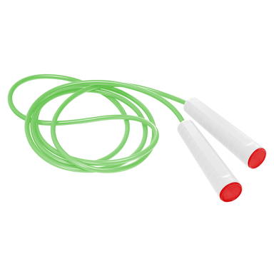 Plastic jump rope - White, red, neon green