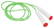 Kunststof springtouw - Wit, rood, neongroen