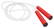 Kunststof springtouw - Rood, zwart, wit