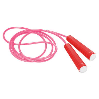 Plastic jump rope - Red, white, fuchsia