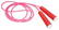 Kunststof springtouw - Rood, wit, fuchsia