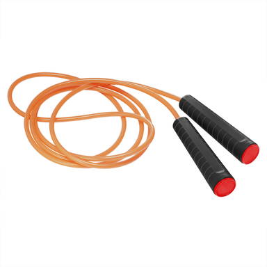 Plastic jump rope - Black, red, neon orange