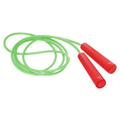 Plastic jump rope - Red, red, neon green