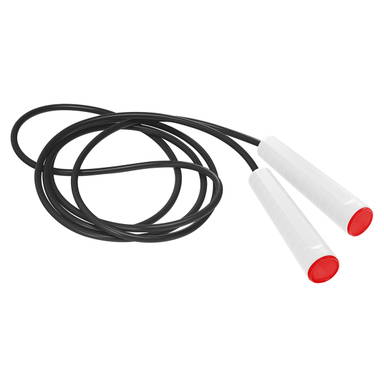 Plastic jump rope - White, red, black