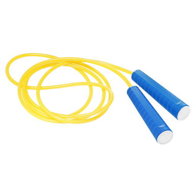 Plastic jump rope - Blue, white, neon yellow