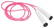 Kunststof springtouw - Wit, zwart, fuchsia
