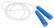 Kunststof springtouw - Blauw, blauw, wit