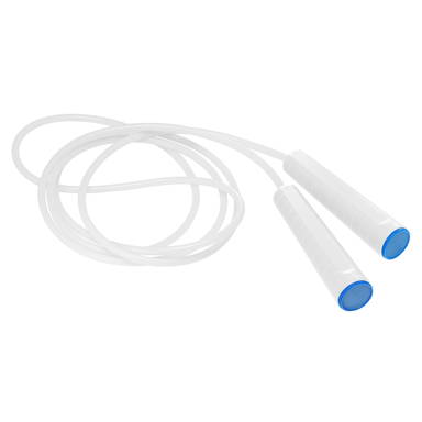 Plastic jump rope - White, blue, white