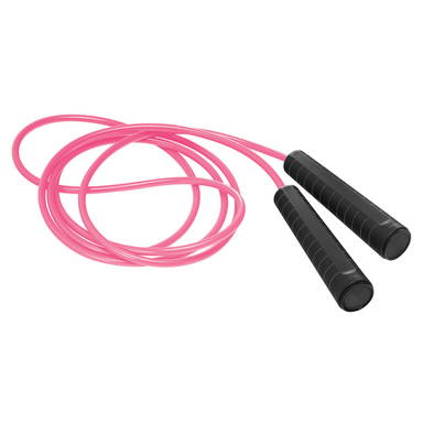 Plastic jump rope - Black, black, fuchsia