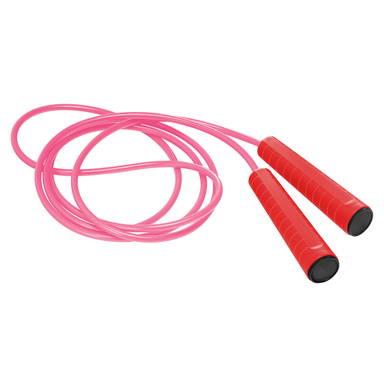 Plastic jump rope - Red, black, fuchsia