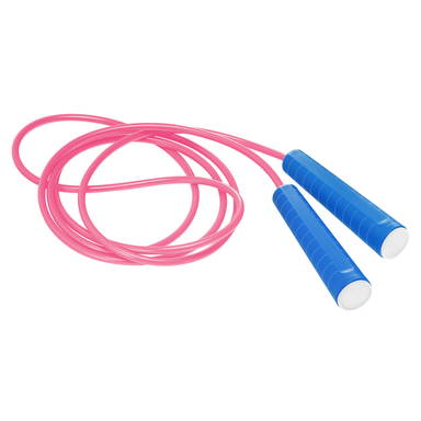 Plastic jump rope - Blue, white, fuchsia