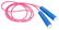 Kunststof springtouw - Blauw, wit, fuchsia