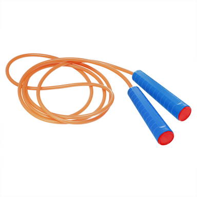 Plastic jump rope - Blue, red, neon orange
