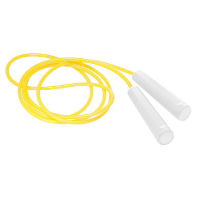 Plastic jump rope - White, white, neon yellow
