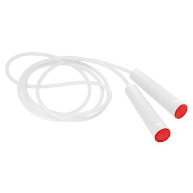 Plastic jump rope - White, red, white