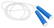 Kunststof springtouw - Blauw, wit, wit