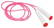 Kunststof springtouw - Wit, rood, fuchsia