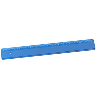Gerecycelde liniaal 16 cm - Gerecycled blauw