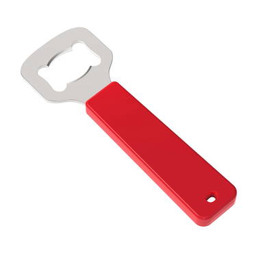 Flesopener met handvat - Rood