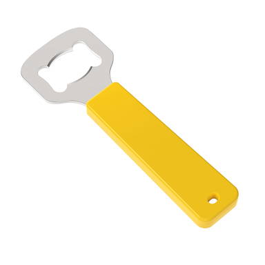 Flesopener met handvat - Geel