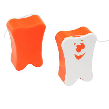 Fil dentaire fun - Blanc, orange