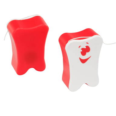 Fil dentaire fun - Blanc, rouge